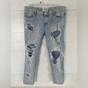 Light Wash One by One Teaspoon Awesome Baggies Jeans